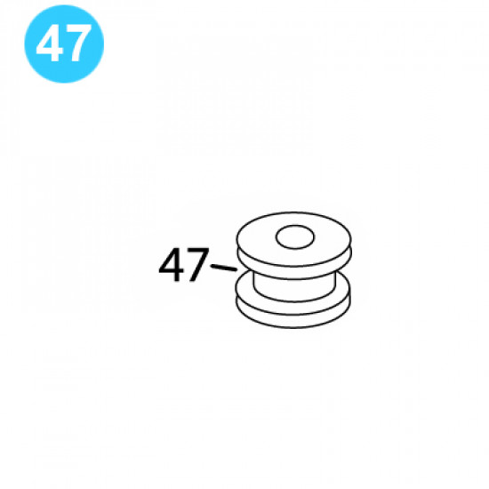 item#47 BJ Style BTS Tubing Tong Idler Roller (Front) image
