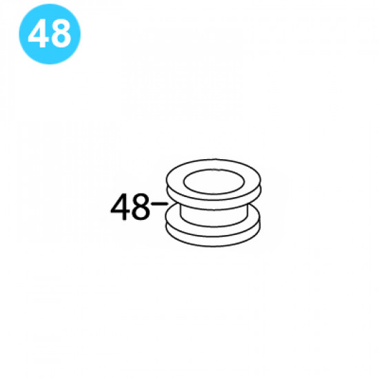 item#48 BJ Style BTS Tubing Tong Idler Roller (Back) image