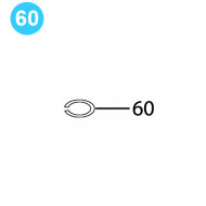 item#60 BJ Style RS Tubing Tong Idler Sprocket Bearing Retaining Ring