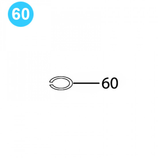 item#60 BJ Style BTS Tubing Tong Idler Sprocket Bearing Retaining Ring image