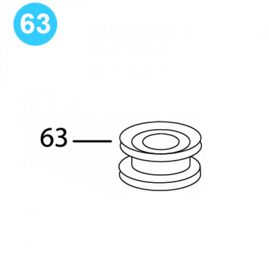 item#63 BJ Style RS Tubing Tong Idler Roller (Back) BJ Style RS Tubing Tong image