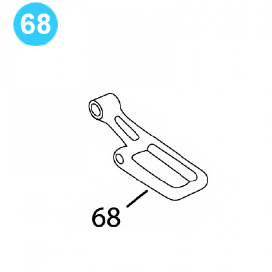 item#68 BJ Style RS Tubing Tong Gear Shift Handle BJ Style RS Tubing Tong image