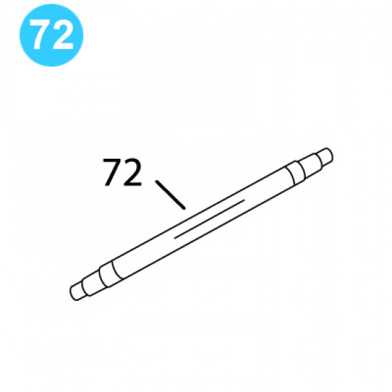 item#72 BJ Style RS Tubing Tong Gear Shift Shaft BJ Style RS Tubing Tong image