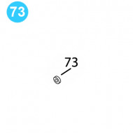 item#73 BJ Style RS Tubing Tong Gear Shift Shaft Stover Nut, 5/8"