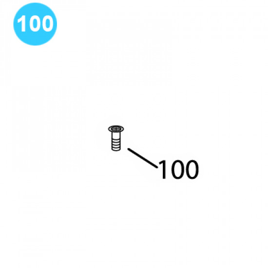 item#100 BJ Style BTS Tubing Tong Outer Ring Sprocket Bolt (Short) 1/2