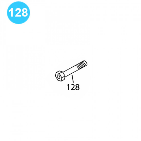 item#128 BJ Style CTSX Tubing Tong Hex Head Bolt image