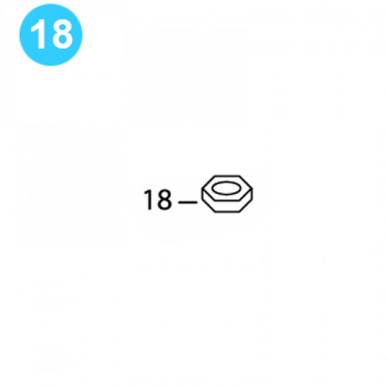 item#18 BJ Style CTSX Tubing Tong Bottom Guard Nut image