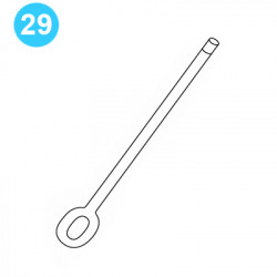 item#29 BJ Style CTSX Tubing Tong Suspension Spring Shank item#29 BJ Style CTSX Tubing Tong Suspension Spring Shank