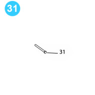 item#31 BJ Style CTSX Tubing Tong Cotter Pin