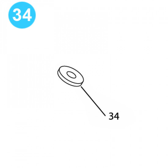 item#34 BJ Style CTSX Tubing Tong Suspension Spring Washer image