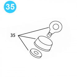 item#35 BJ Style CTSX Tubing Tong Suspension Spring Housing Upper Cap item#35 BJ Style CTSX Tubing Tong Suspension Spring Housing Upper Cap