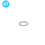 item#47 BJ Style CTSX Tubing Tong Idler Roller Bearing Retaining Ring	