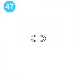 item#47 BJ Style CTSX Tubing Tong Idler Roller Bearing Retaining Ring	 item#47 BJ Style CTSX Tubing Tong Idler Roller Bearing Retaining Ring