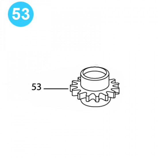 item#53 BJ Style CTSX Tubing Tong Idler Sprocket image