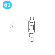 item#59 BJ Style CTSX Tubing Tong Idler Sprocket Shaft Assembly