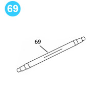 item#69 BJ Style CTSX Tubing Tong Gear Shift Shaft