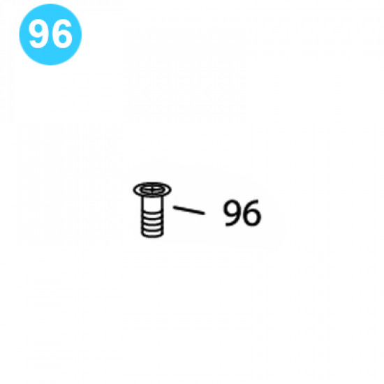 item#96 BJ Style CTSX Tubing Tong Outer Ring Sprocket Bolt (Short) 1/2