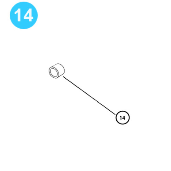 item#14 Cavins Style Spider Model C-HD Shaft Bushing Cavins Style Spider Model C-HD image