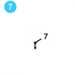 item#7 Eckel Style 4-1/2" UHT 20 Tong Bolt, Flat Socket item#7 Eckel Style 4-1/2" UHT 20 Tong Bolt, Flat Socket