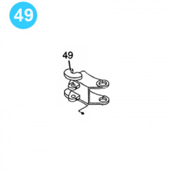 item#49 Eckel Style 4-1/2" UHT 20 Tong Door Hook