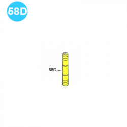 item#58D Eckel Style 4-1/2" UHT 20 Tong Dumbbell Shaft item#58D Eckel Style 4-1/2" UHT 20 Tong Dumbbell Shaft