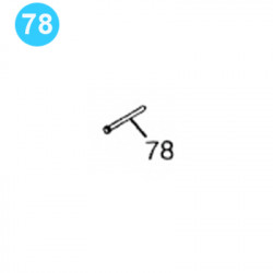 item#78 Eckel Style 4-1/2" UHT 20 Tong Bolt, Hex Head item#78 Eckel Style 4-1/2" UHT 20 Tong Bolt, Hex Head