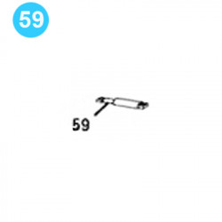 item#59 Eckel Style 7-5/8" Heavy Duty Model A Tong Door Spring item#59 Eckel Style 7-5/8" Heavy Duty Model A Tong Door Spring