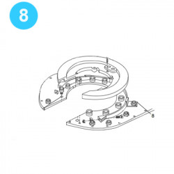 item#8 Eckel Style 7-5/8" Standard Tong 7-5/8" Brake Band  item#8 Eckel Style 7-5/8" Standard Tong 7-5/8" Brake Band