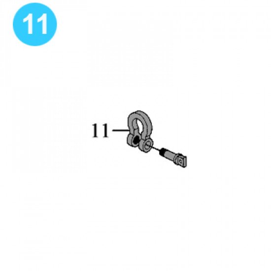 item#11 Foster Style Lift Assembly 5893R Operating Rod Shackle Foster Style Lift Assembly image