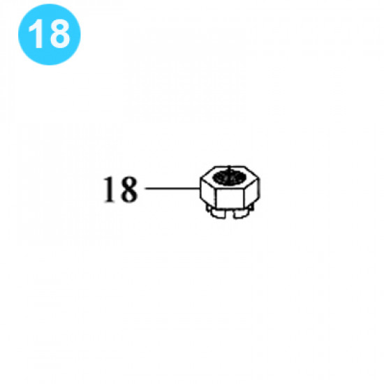 item#18 Foster Style Lift Assembly 5893R Castle Nut image