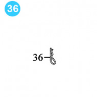 item#36 Foster Style Lift Assembly 5893R Safety Pin