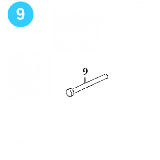item#9 Foster Style Lift Assembly 5893R Pull Pin, 3/4