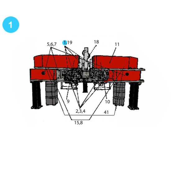 item#1 Rauch Style Pipe Spinner Model 517 Bearing image