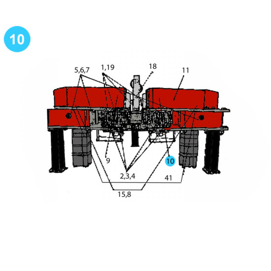 item#10 Rauch Style Pipe Spinner Model 517 Single Sprocket Model 517 image