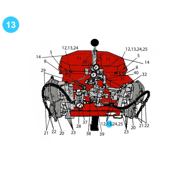 item#13 Rauch Style Pipe Spinner Model 517 1/4