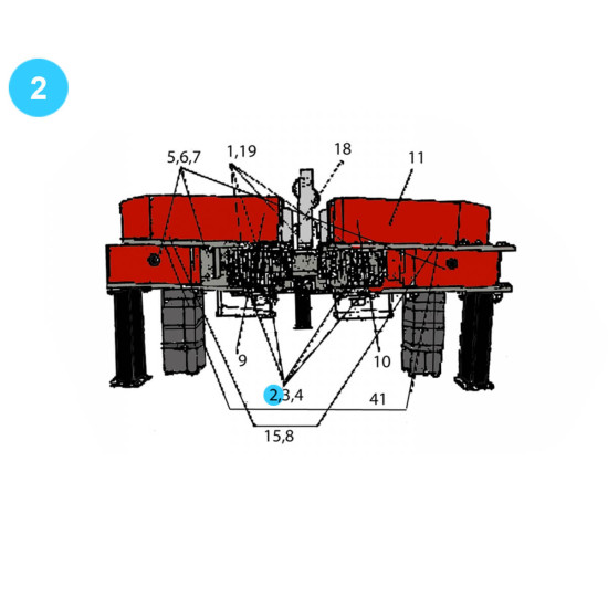 item#2 Rauch Style Pipe Spinner Model 517 Flanges Model 517 image