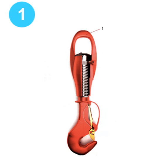 item#1 O'Bannon Style Rod Hook Spring Type Bail image