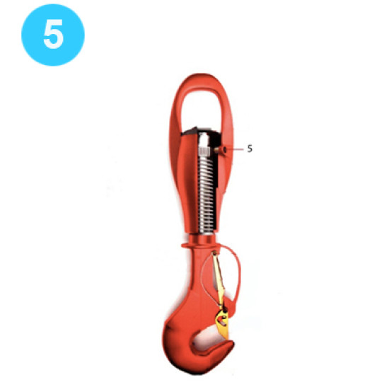 item#5 O'Bannon Style Rod Hook Spring Type Fitting, Zerk image