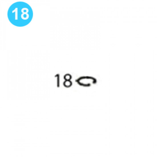 item#18 BJ Style Rod Tong Mark IV Idler Gear Shaft Retaining Disc Snap Ring image