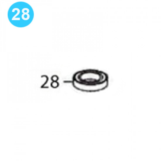 item#28 BJ Style Rod Tong Mark IV Motor Pinion Upper Bearing image