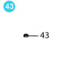 item#43 BJ Style Rod Tong Mark IV Outer Ring Frame Roller Nut item#43 BJ Style Rod Tong Mark IV Outer Ring Frame Roller Nut