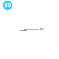 item#89 BJ Style Rod Tong Mark IV Brake Band Anchor Pin, 1/4" x 3" Clevis Pin