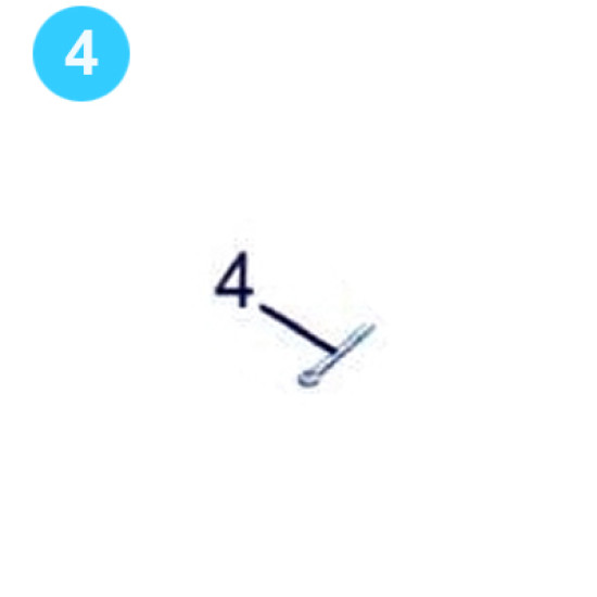 item#4 Safety Clamp Type C Cotter f/Insert image