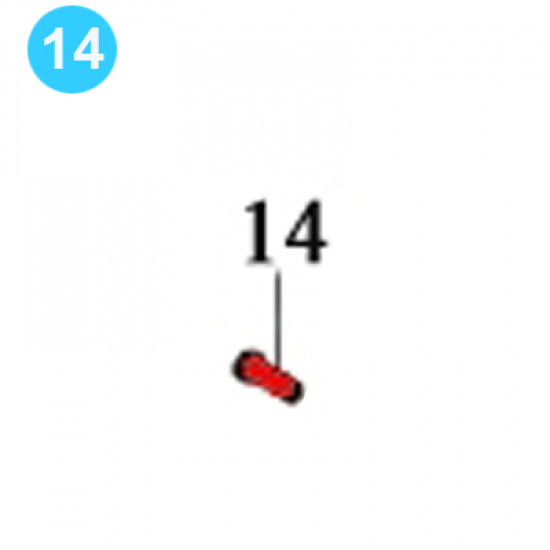 item#14 Foster Style Transmission Assembly 5893R Hex Head Cap Foster Style Transmission Assembly 5893R image