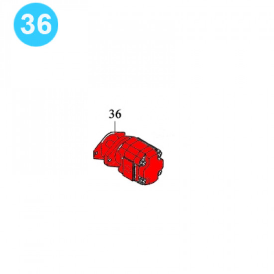 item#36 Foster Style Transmission Assembly 5893R Motor Gasket image