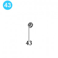 item#43 Foster Style Transmission Assembly 5893R Castle Nut, 1"