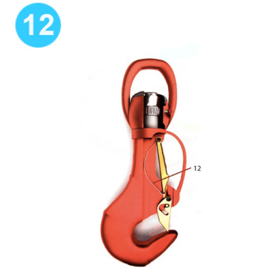 item#12 O'Bannon Style Rod Hook Regular Type Spring, Lever O'Bannon Style Rod Hook Regular Type image