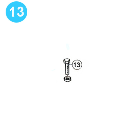 item#13 BJ Style Type B Manual Tong Hanger Adjustment Screw image