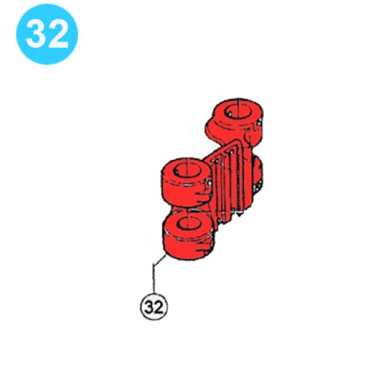 item#32 BJ Style Type B Manual Tong Short Jaw Only BJ Style Type 