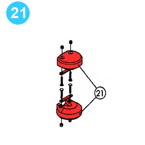item#21 BJ Style Type HT-100 Manual Tong Safety Handle Kit image